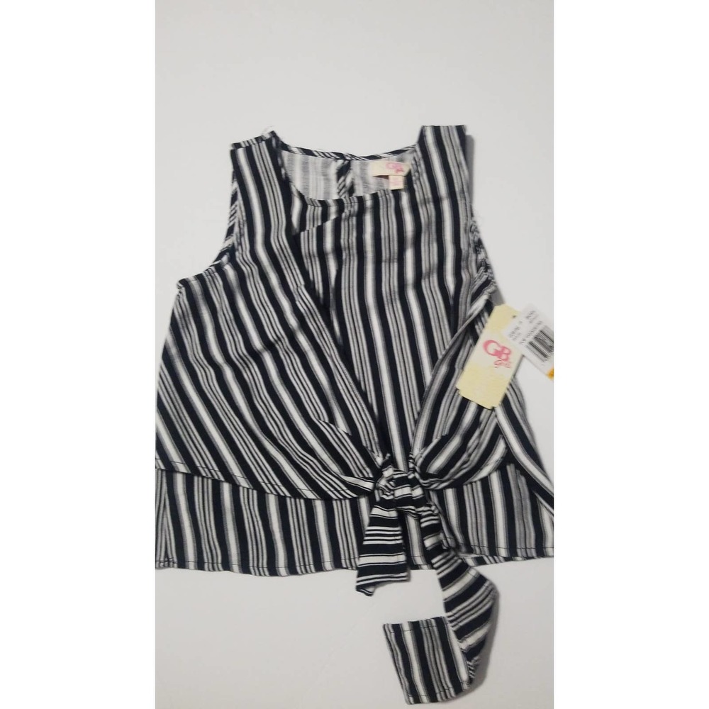 GB girls Black & White kids girl top Size 6x